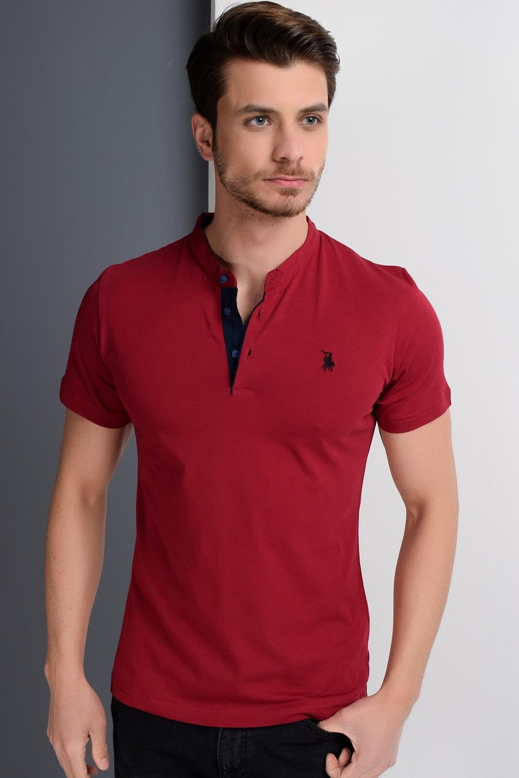 T9560 DEWBERRY T-SHIRT-BURGUNDY