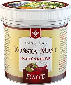 SwissMedicus Konská Masť Forte hrejivá 250 ml
