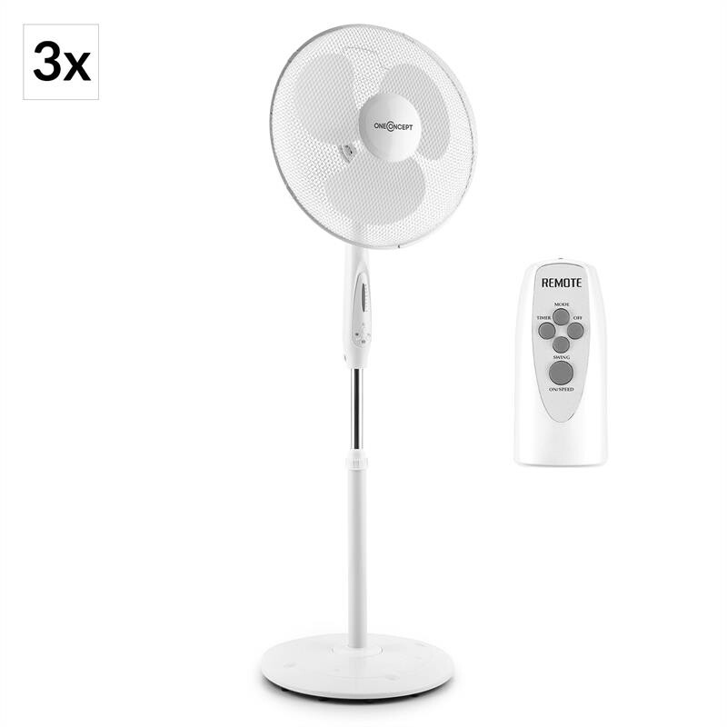 OneConcept White Blizzard RC 2G stojanový ventilátor set 50 W 41 cm s diaľkovým ovládaním
