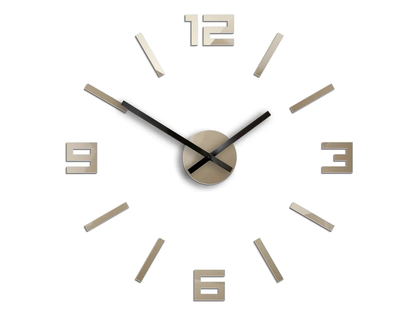 Nástěnné hodiny Arabic 50 cm šedohnědé