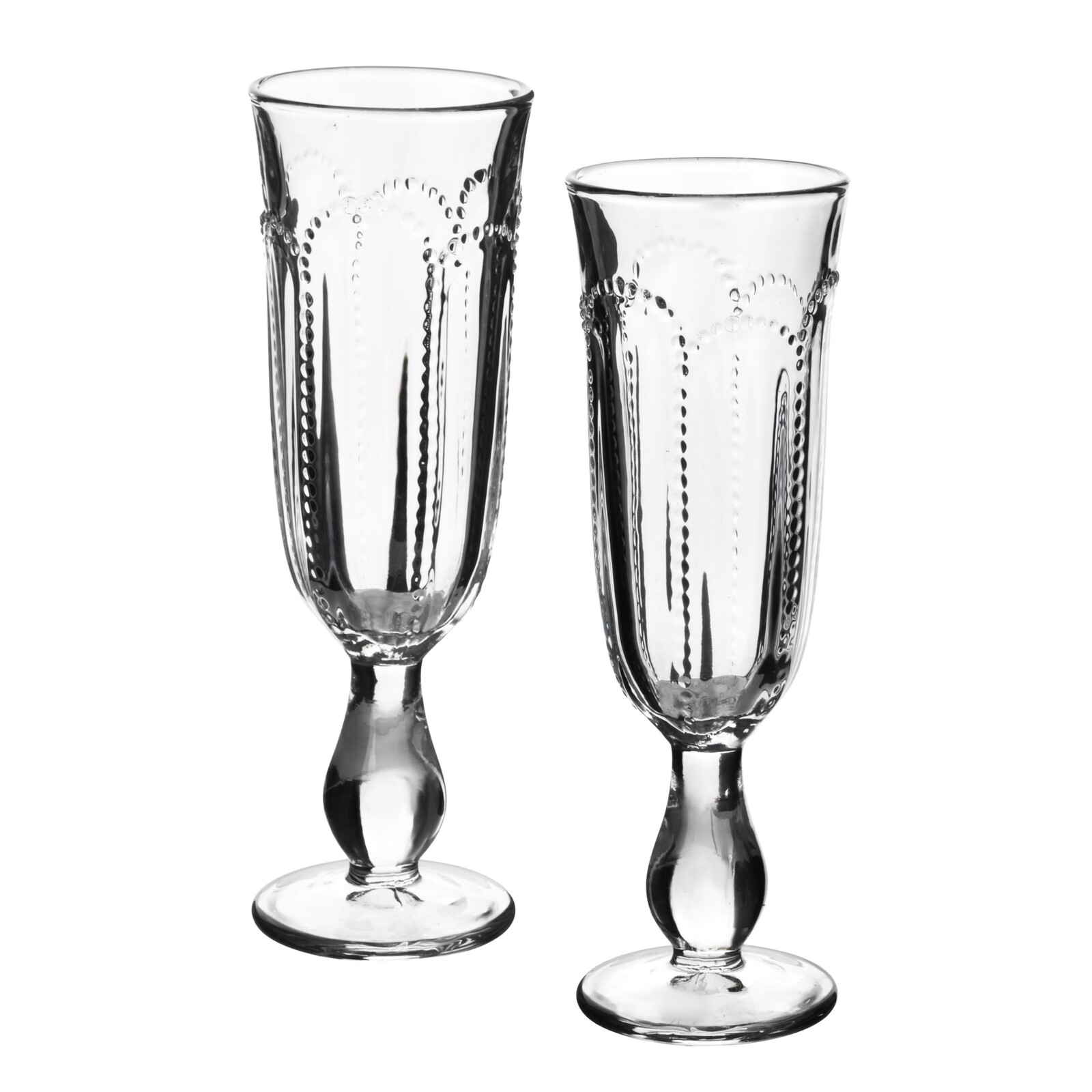 Sada 4 ks sklenic na šampaňské DAPHNE 160 ml čirá