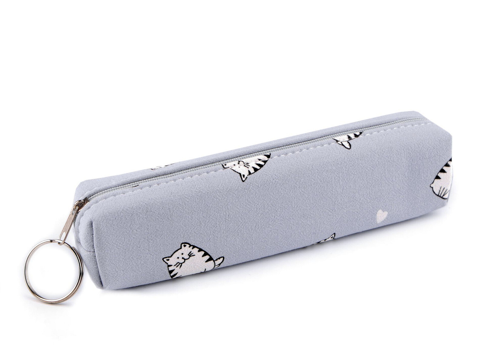 Látkový peračník s kreslenou mačkou - modrá, zelená Farba: Modrá