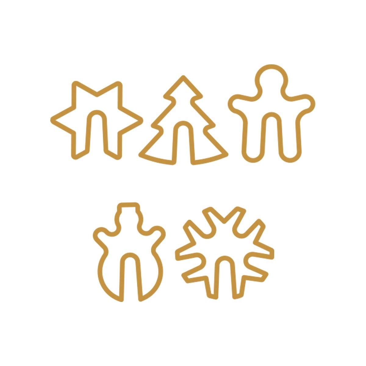 Vykrajovače perníčkov na hrnček DELÍCIA, 5ks, Vianoce