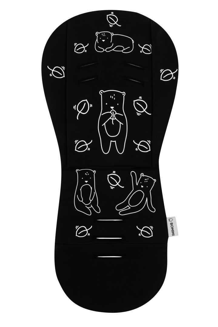 Bomimi ADA Podložka do kočíka Medveď - čierna