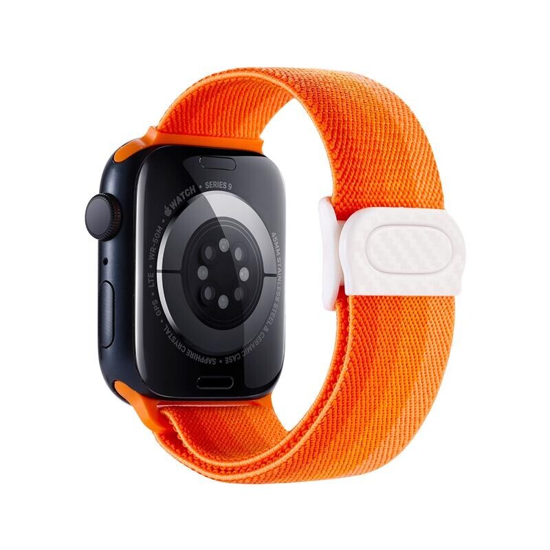 eses Nylonový elastický remínek pro Apple Watch - Oranžové spektrum 38mm, 40mm, 41mm