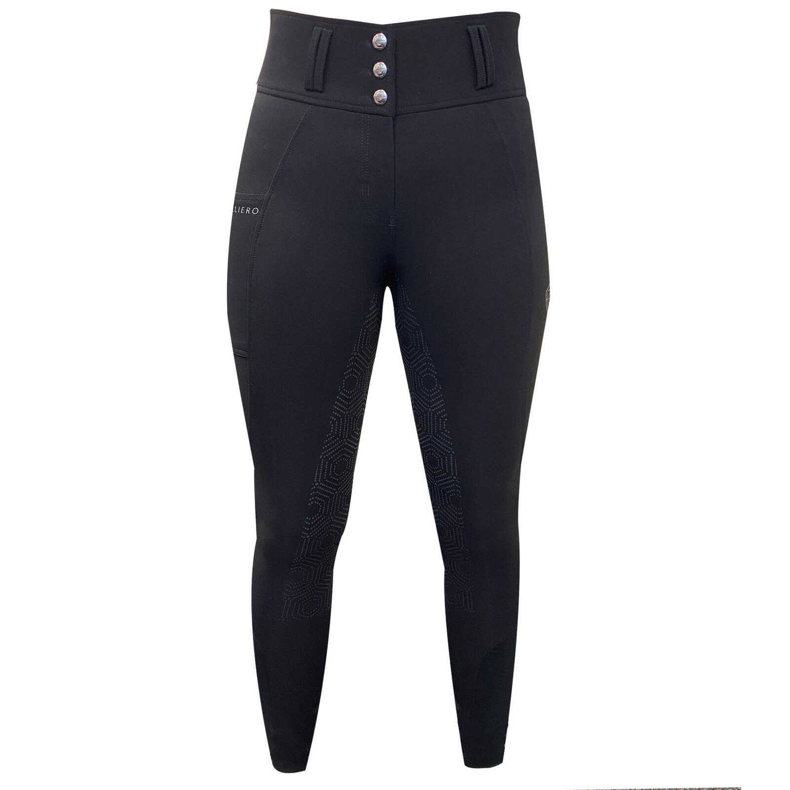 KERBL Covalliero jazdecké nohavice s vysokým pásom čierne