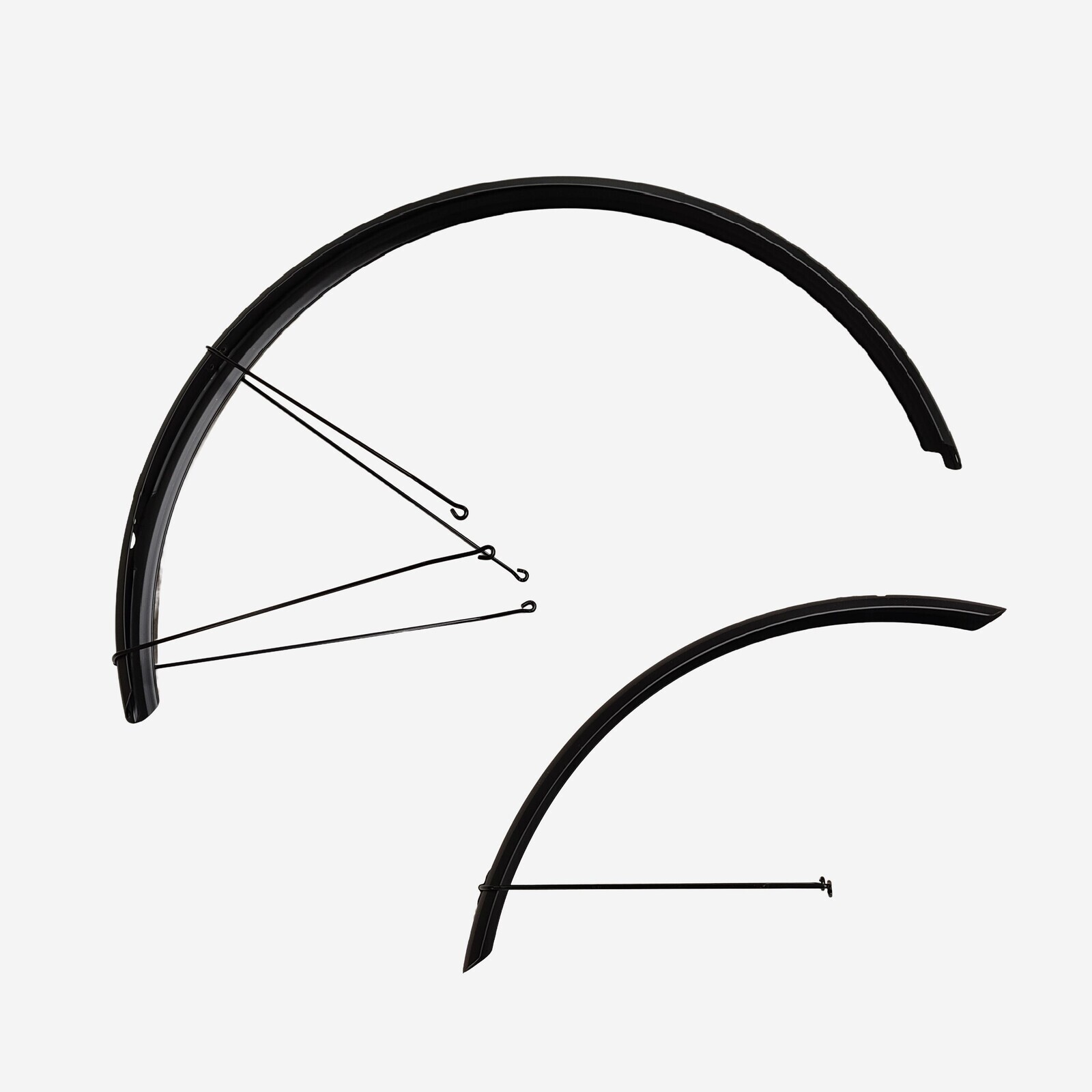 Predný a zadný blatník na trekingové bicykle 28