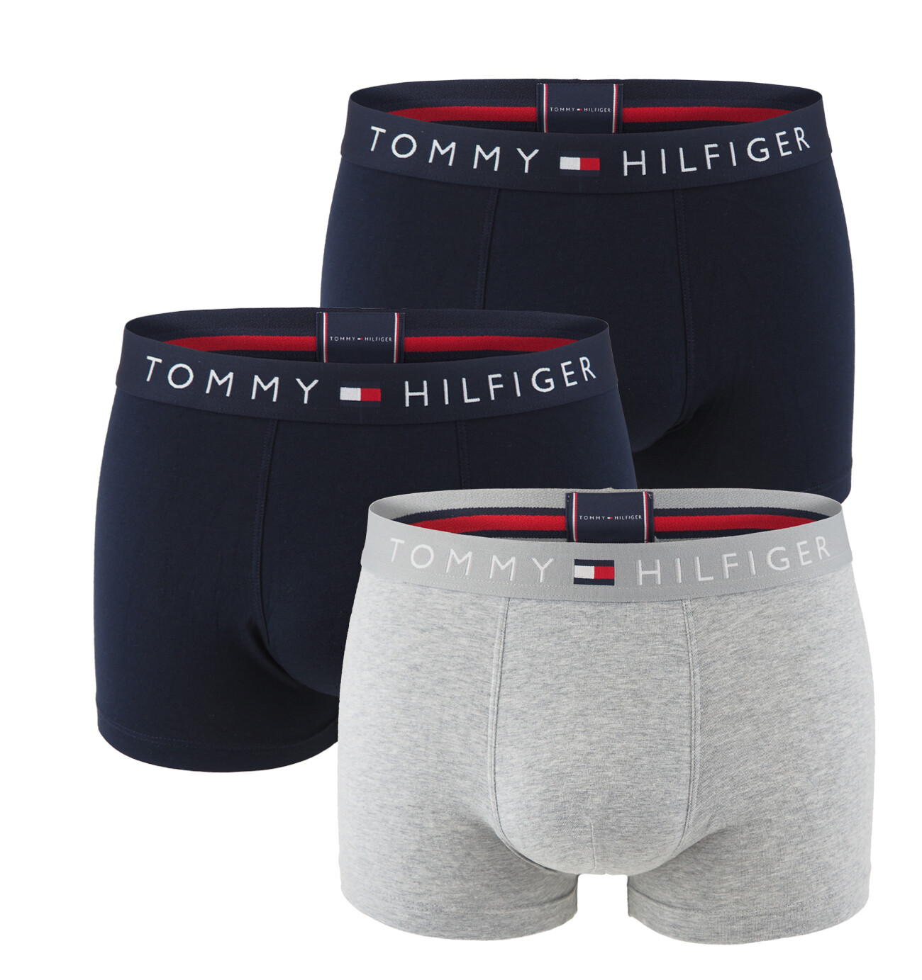 TOMMY HILFIGER - boxerky 3PACK TH original cotton signature deep core tones
