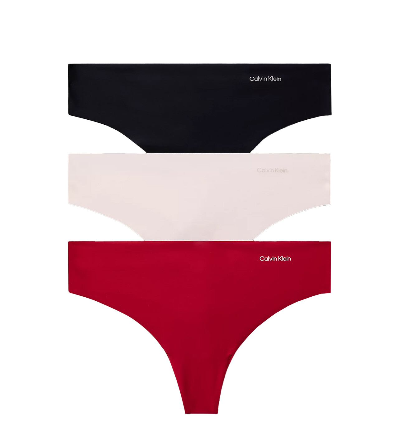 CALVIN KLEIN - tangá 3PACK Invisibles soft seamless micro stretch hidden energy - limitovaná edícia