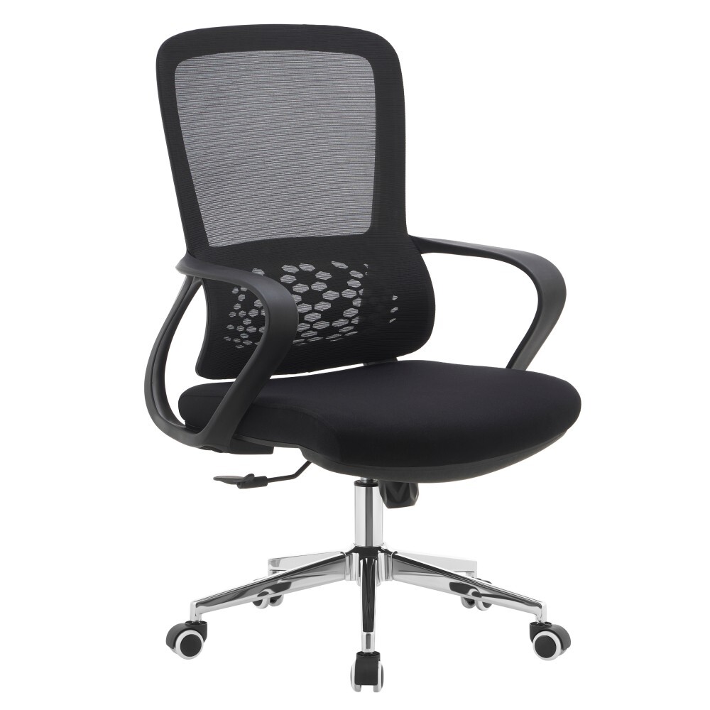 KONDELA Foster Typ 2 kancelárske kreslo čierna / chróm