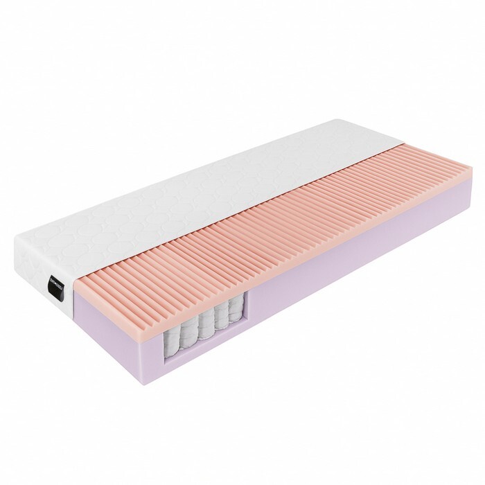 KONDELA Cloud 90 obojstranný taštičkový matrac 90x200 cm biela