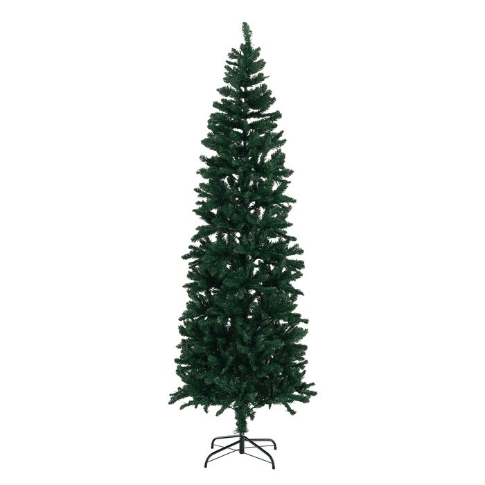 KONDELA Lesy vianočný stromček s kovovým stojanom 210 cm zelená