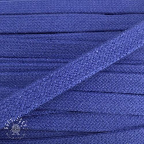 Bavlnená šnúra plochá 15 mm cobalt