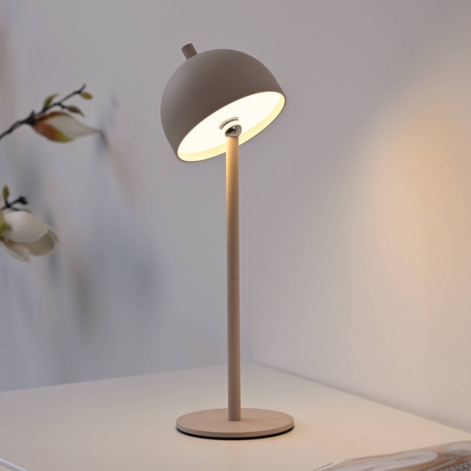 Schöner Wohnen LED stolová lampa na batérie Bellies, Sandbrise, IP54