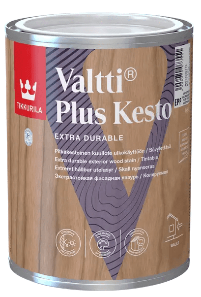 VALTTI PLUS KESTO - Tenkovrstvá lazúra s vysokou odolnosťou (zákazkové miešanie) TVT 5050 - mesi, 9 L
