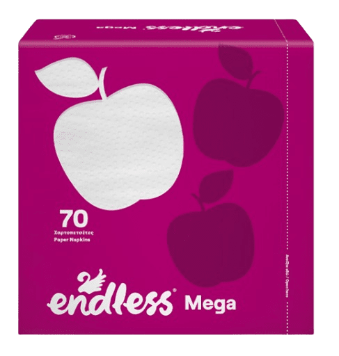 ENDLESS MEGA WHITE - Jednovrstvové papierové utierky 70 ks