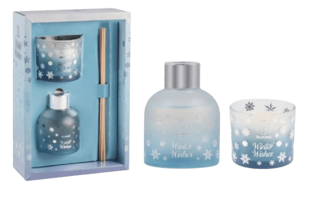 AURORA BLUEBERRY VANILLA SUGAR - Darčekový set s difuzérom