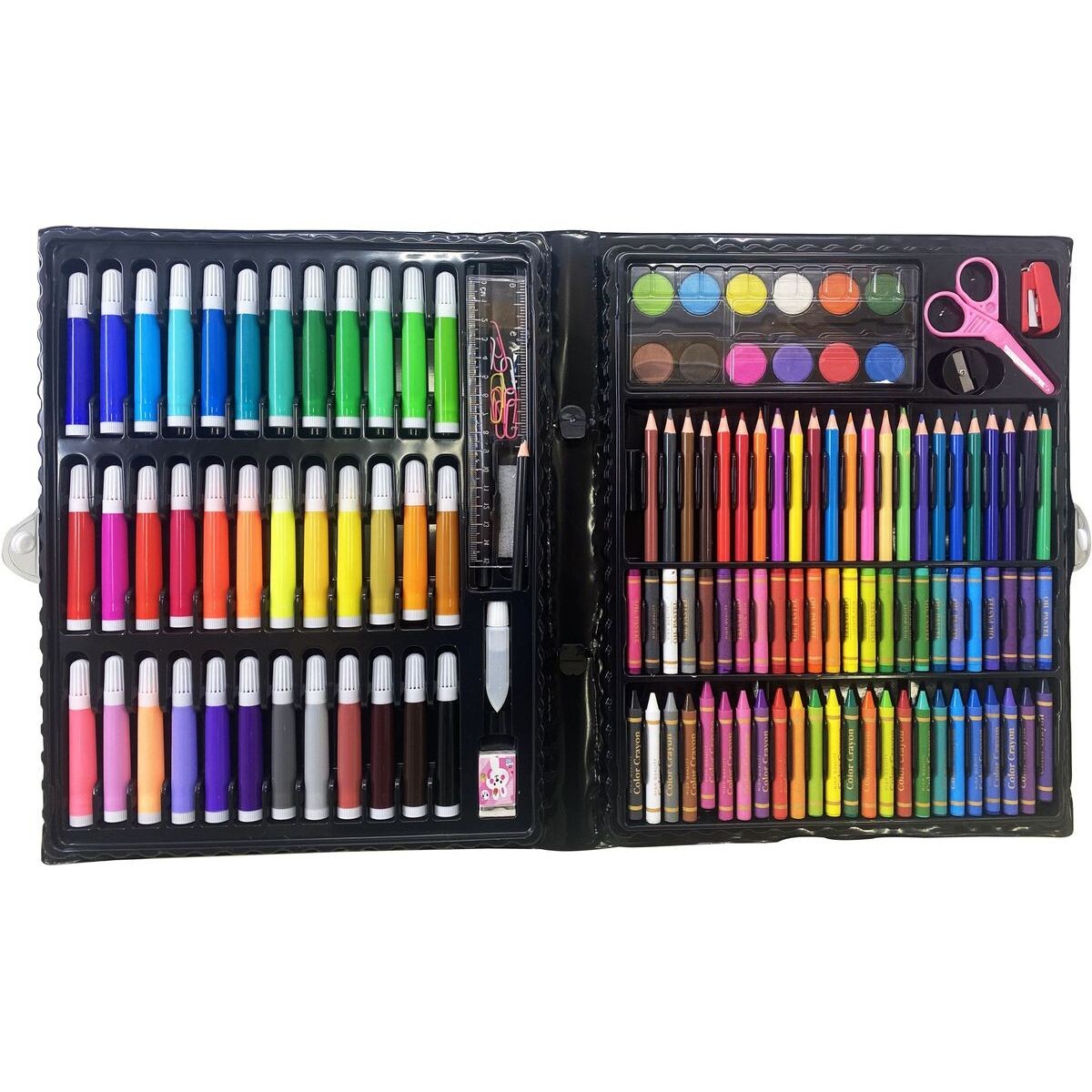 Maliarsky kufrík naplněný