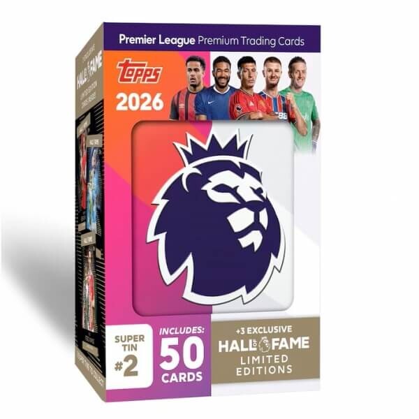 Topps 2025-2026 Topps Premier League Super Tin #2 červená - Futbalové karty