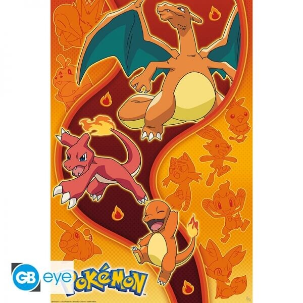 GBeye Pokémon plagát Maxi 91,5 x 61 cm - Charmander Evolution
