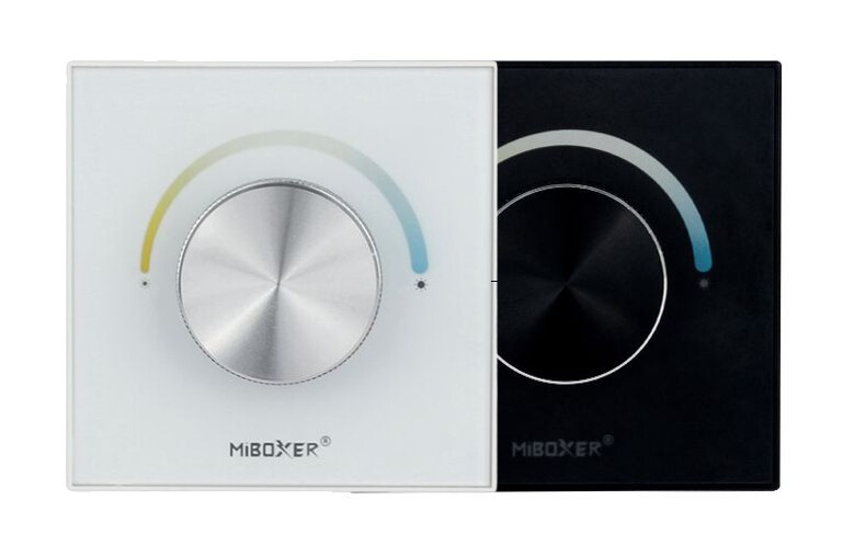 LED Solution Mi-Light RF Nástenný otočný diaľkový ovládač pre jednofarebné a CCT LED pásiky, 1-kanálový Vyberte farbu: Čierna P0-B