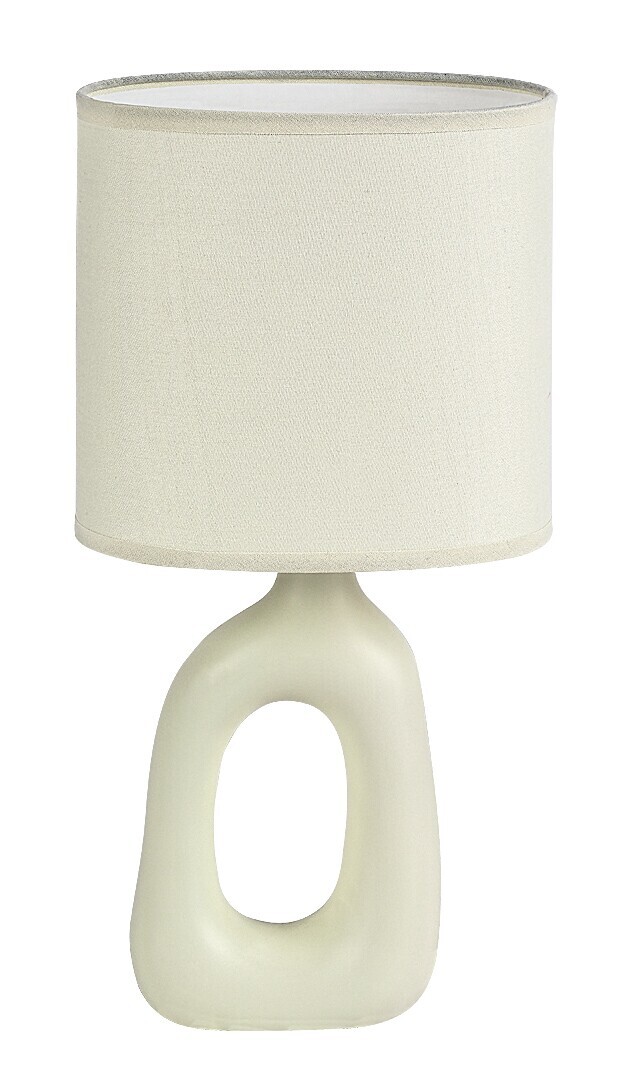 Rabalux Biela stolná lampa Sylira pre žiarovku E14 74070