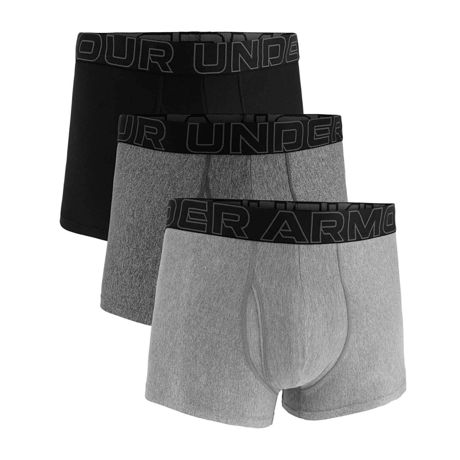 Boxerky Under Armour M Perf Tech 3in 3-Pack Grey L