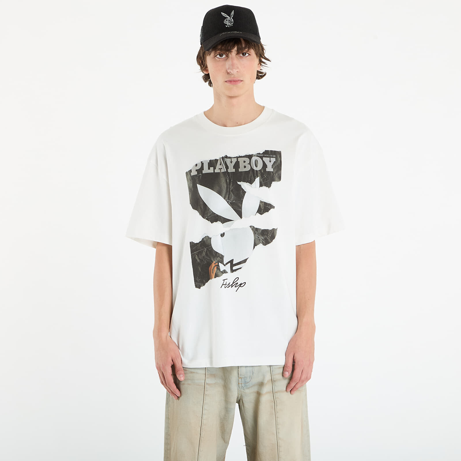Tričko Playboy x FTSHP Cover Tee 1974/1 UNISEX Off-White XL