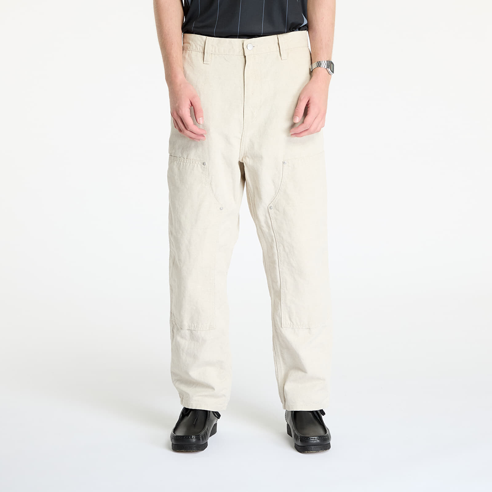 Kalhoty Carhartt WIP Walter Double Knee Pant Natural Rinsed XXL