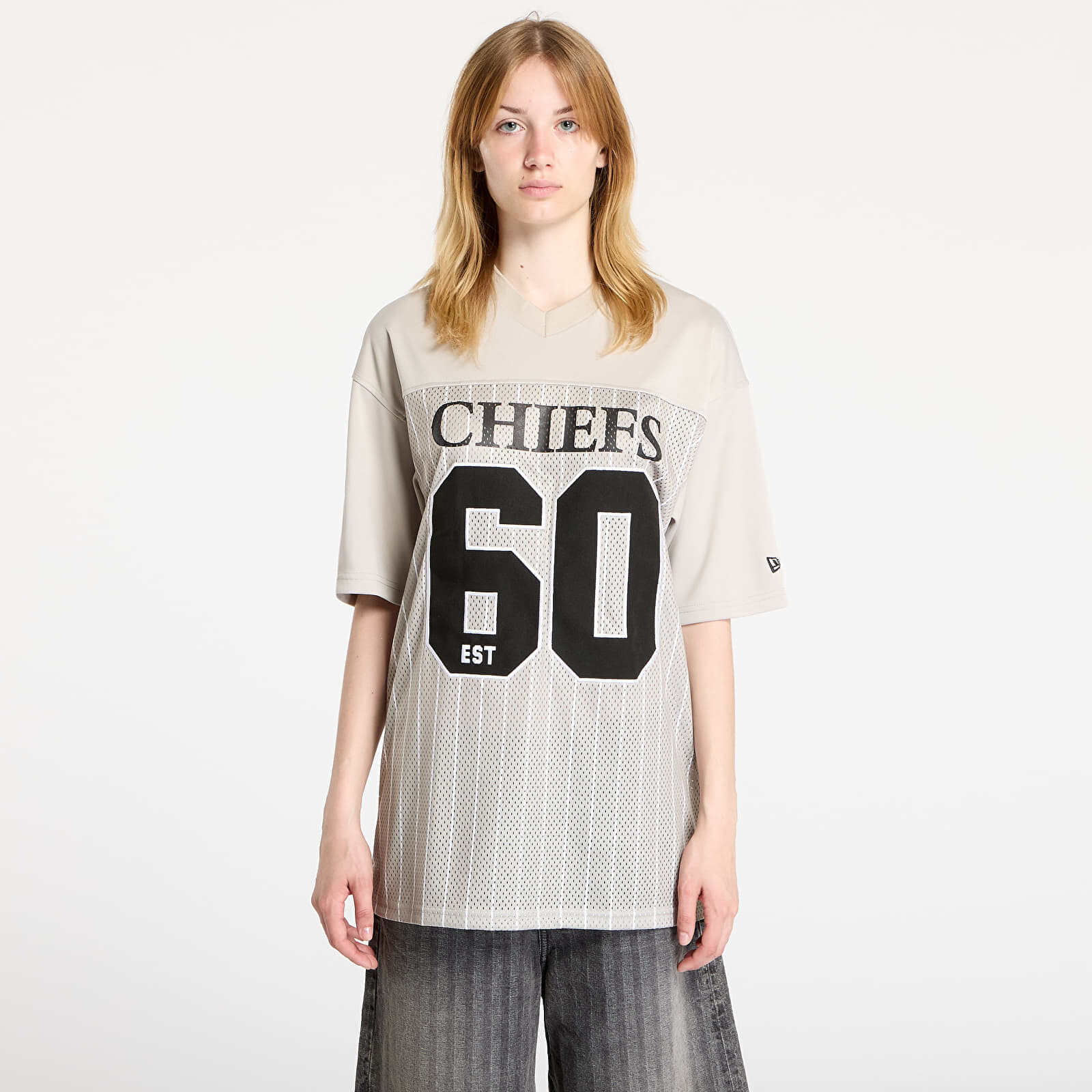 Dres New Era Kansas City Chiefs NFL Pinstripe Jersey UNISEX Stone S