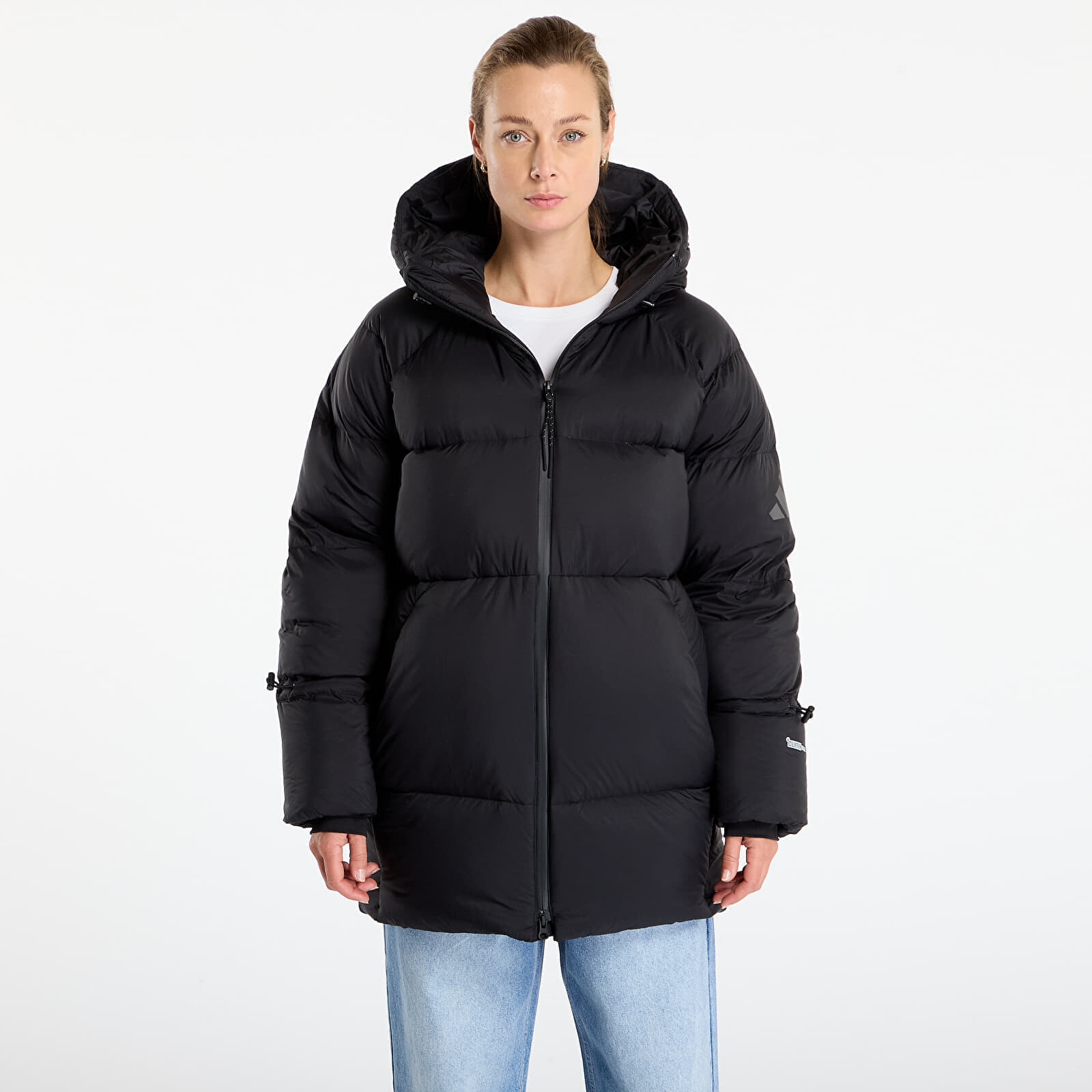 Bunda adidas MYSHELTER Climawarm Down Parka Black/ Collegiate Green L