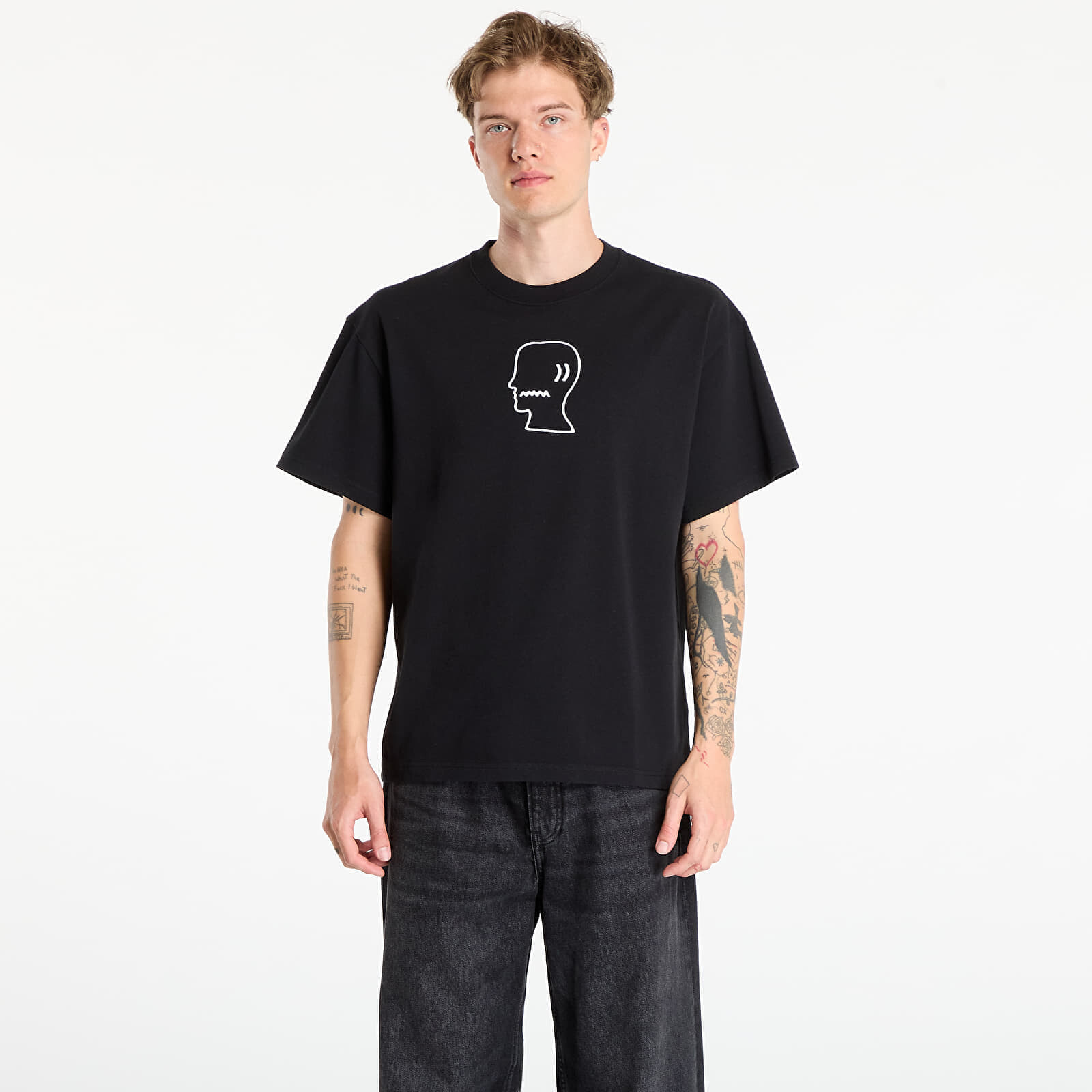 Tričko Brain Dead Logo head T-shirt Black M