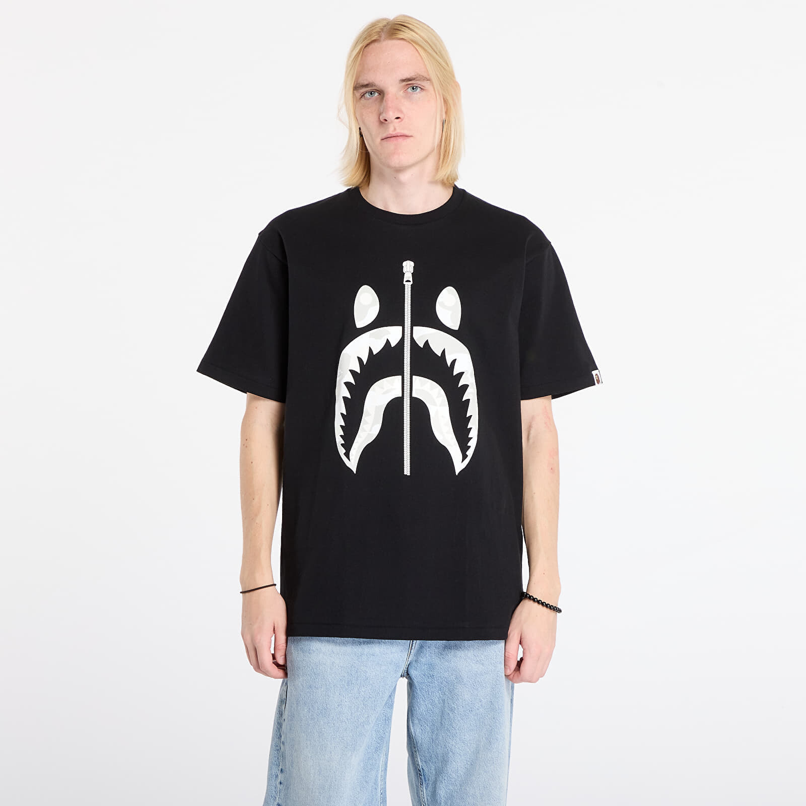 Tričko A BATHING APE City Camo Shark Tee UNISEX Black L