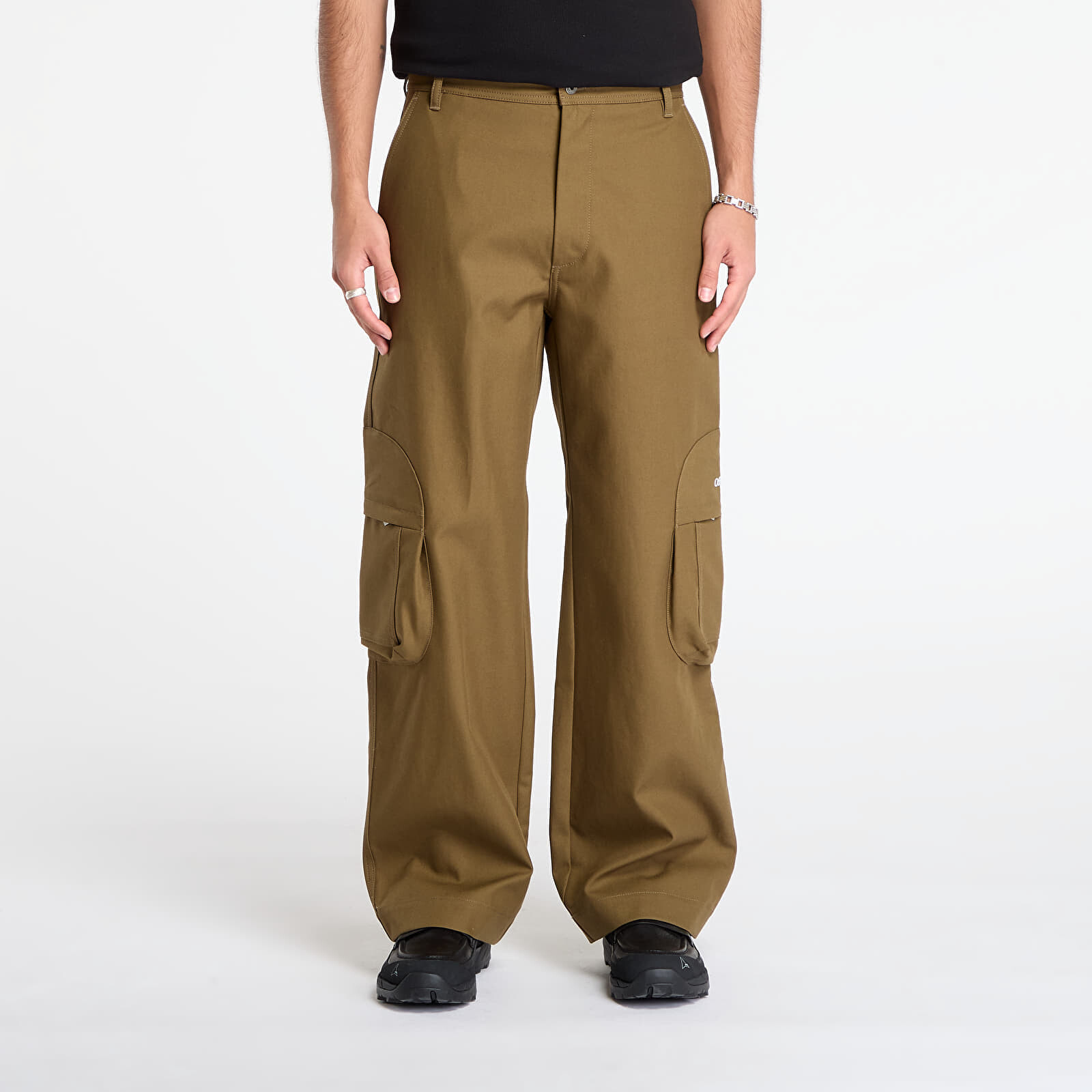Kalhoty Off-White Bookish Cot Round Pocket Cargo Pants Beech/ White 52