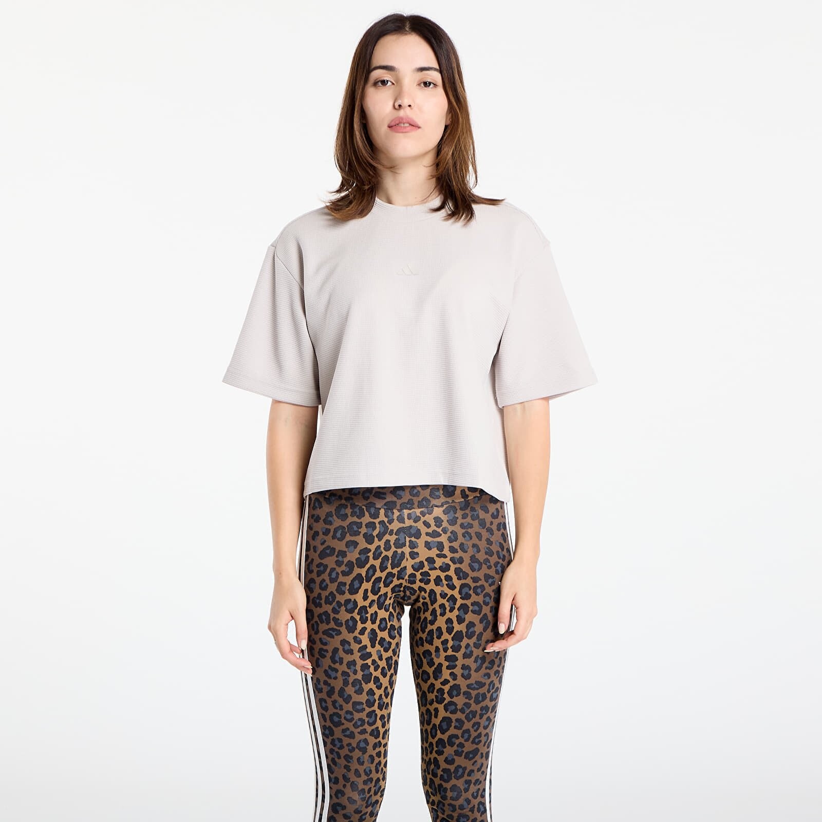 Tričko adidas Yoga Motion Waffle T-Shirt Wonder Alumina M