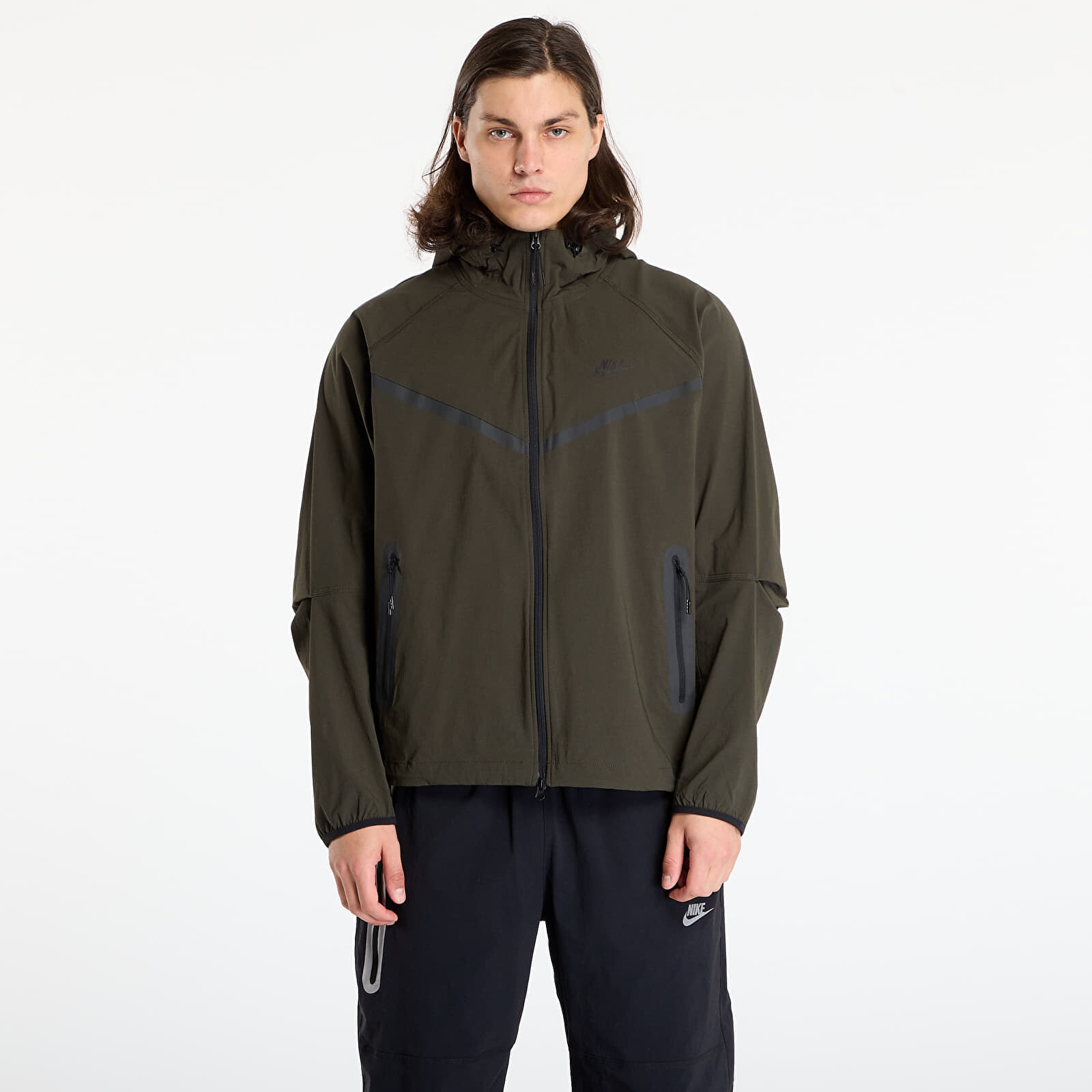 Bunda Nike Tech Men's Woven Jacket Sequoia/ Sequoia/ Black M
