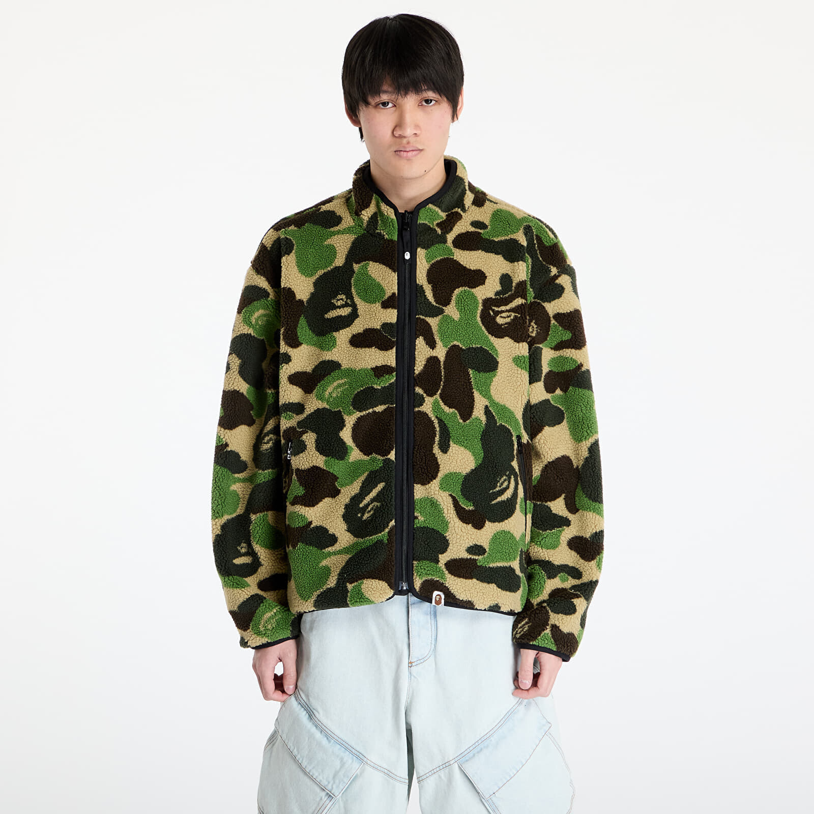 Bunda A BATHING APE Abc Camo Boa Reversible Jacket M Green XL