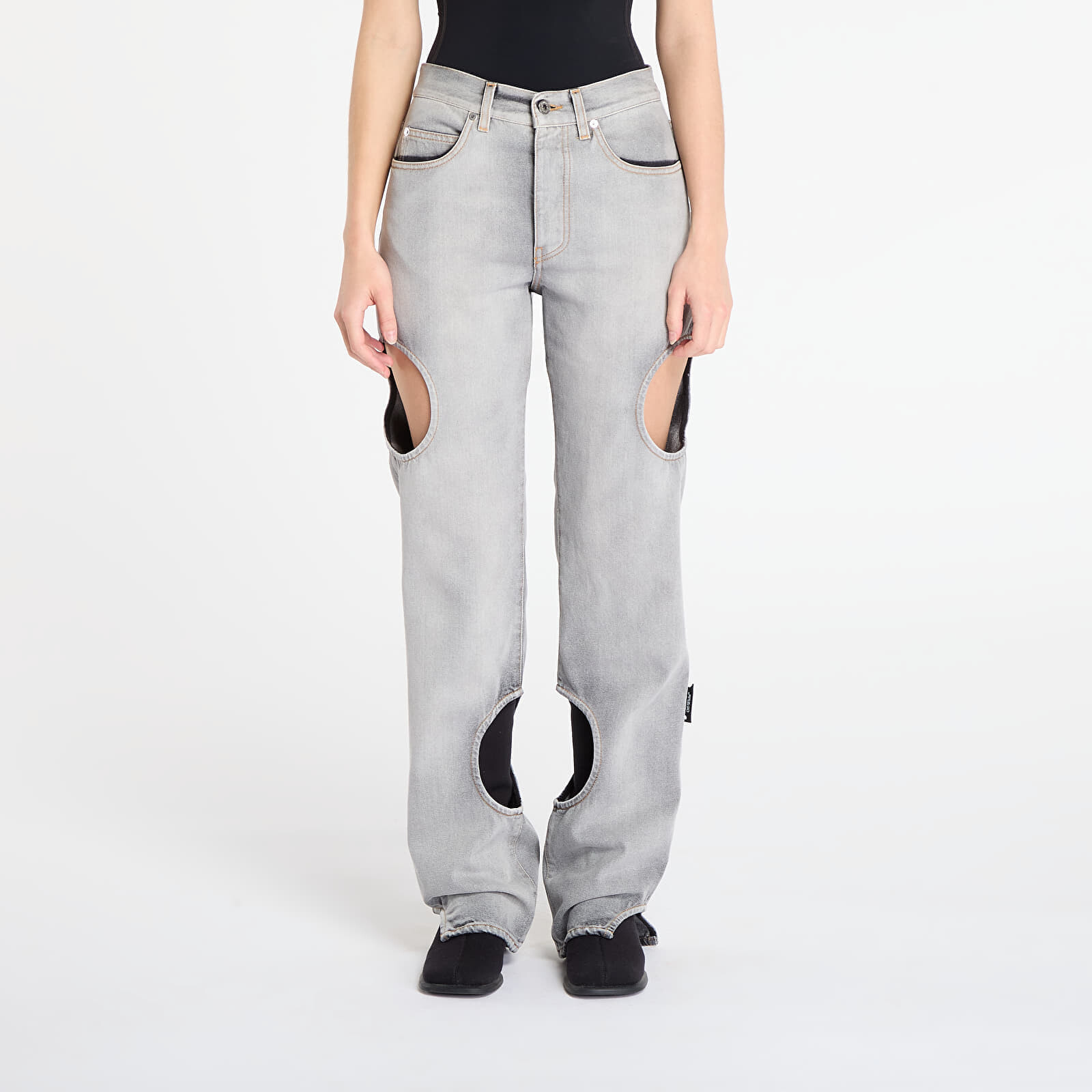 Džínsy Off-White Meteor Denim Pants Bleach Black/ No Color 29