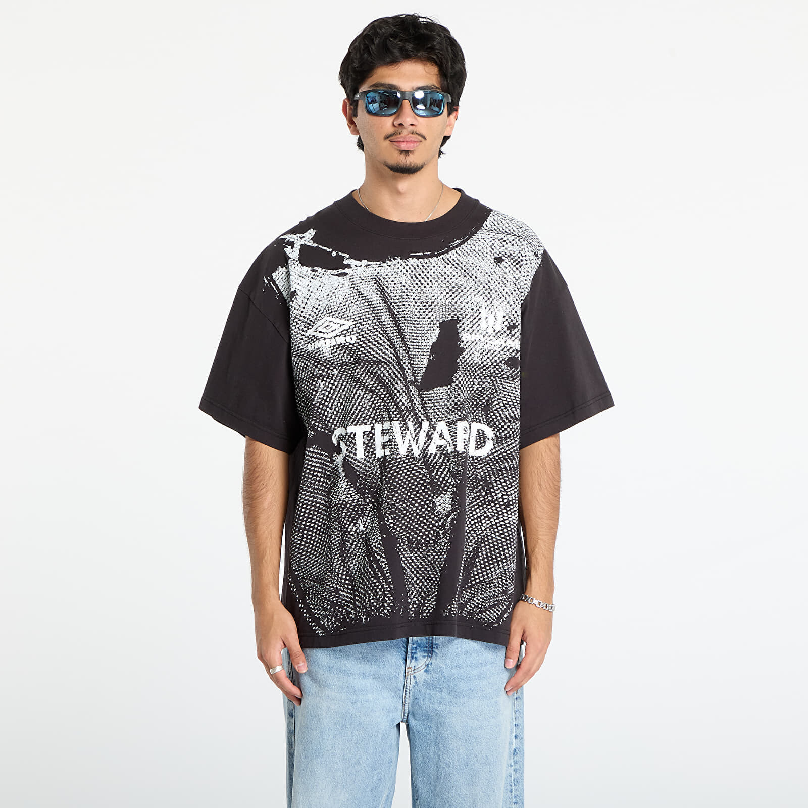 Tričko Umbro Steward Vest T-Shirt Washed Black M