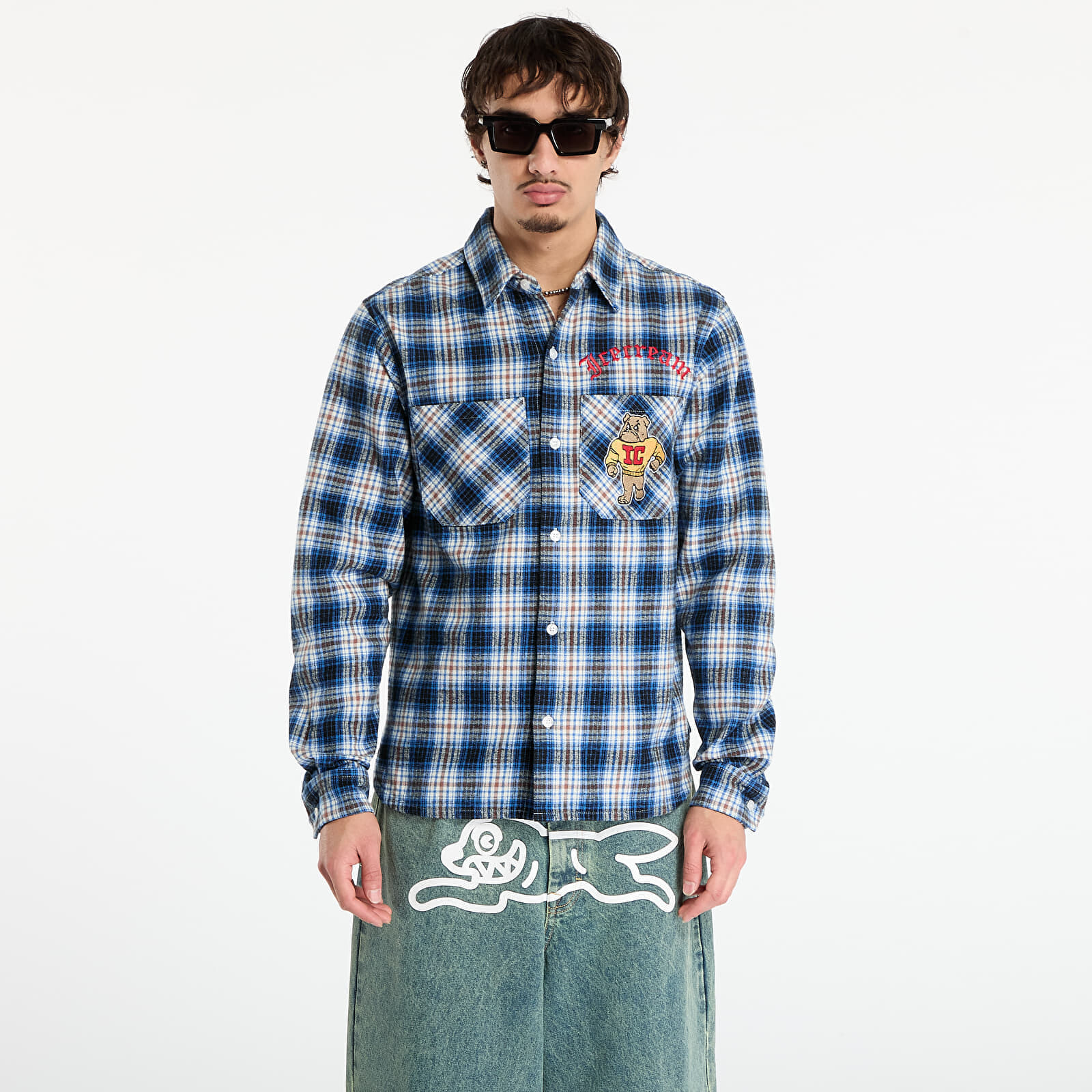 Košeľa Billionaire Boys Club Icecream Mascot Check Ls Shirt Blue Check M