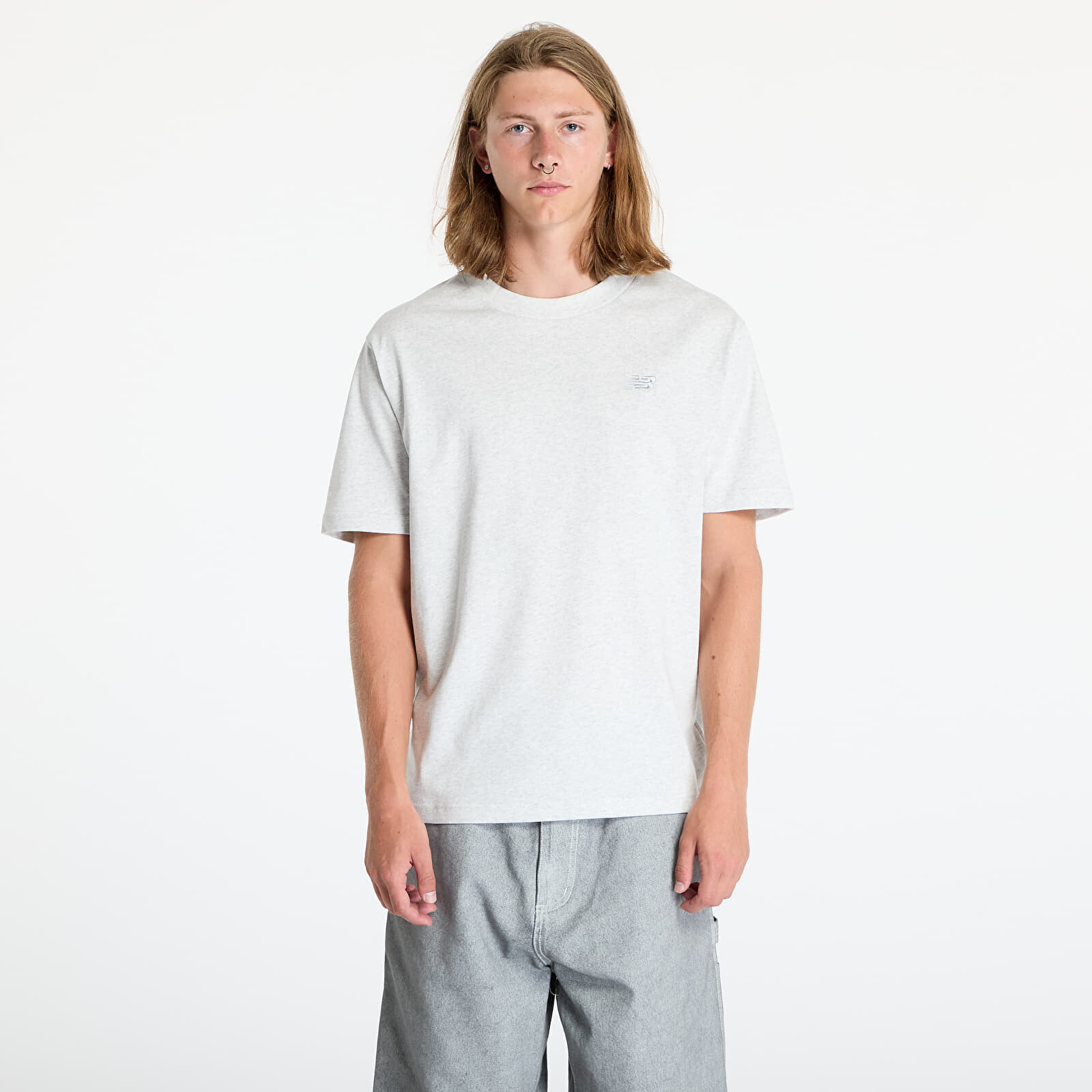 Tričko New Balance Athletics Cotton T-Shirt Ash Heather L