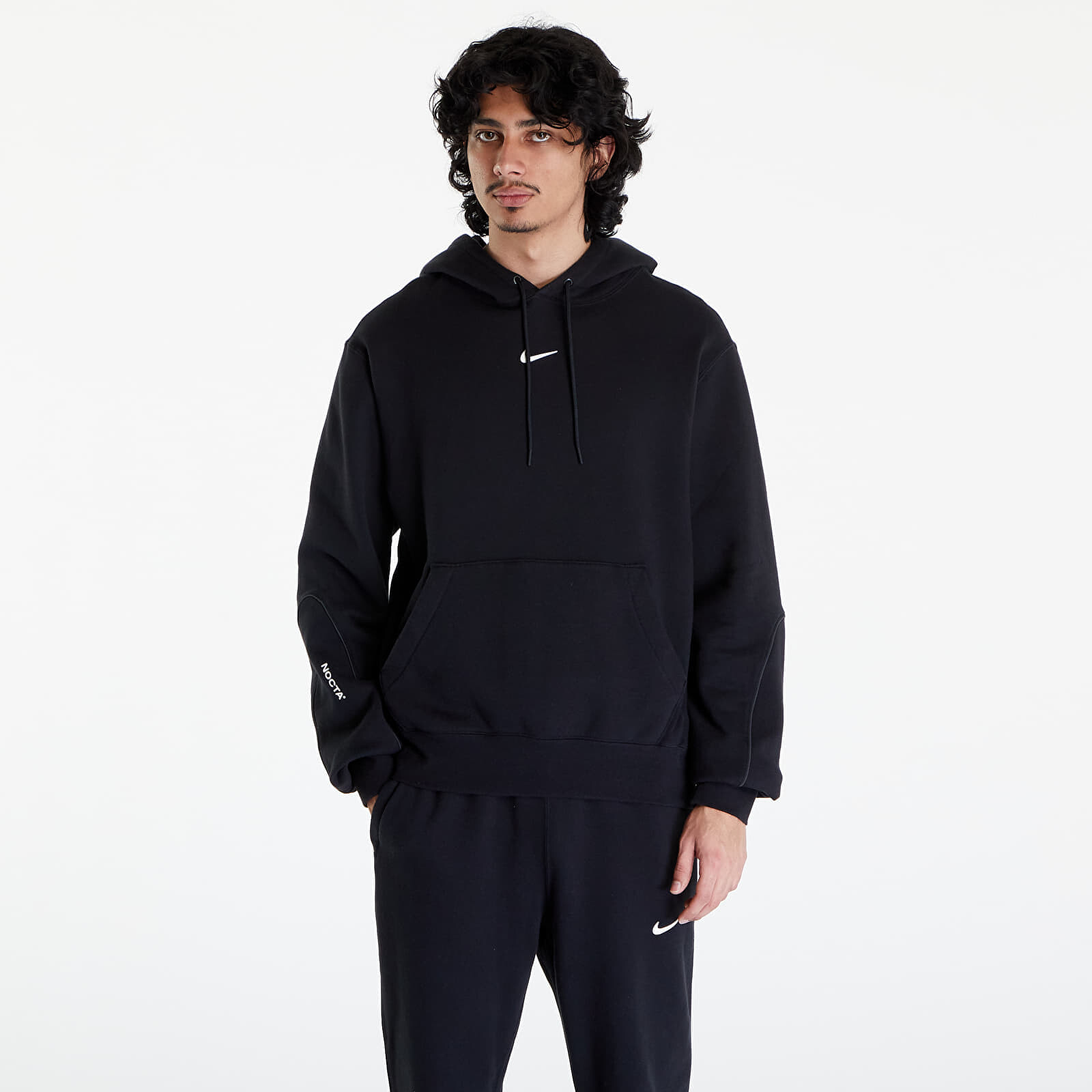 Mikina Nike x NOCTA Men's Fleece Hoodie Black/ Black/ White XS