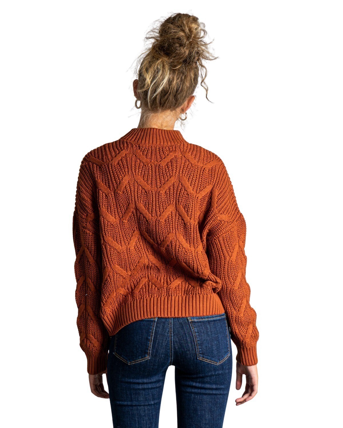 Oranžový sveter Only