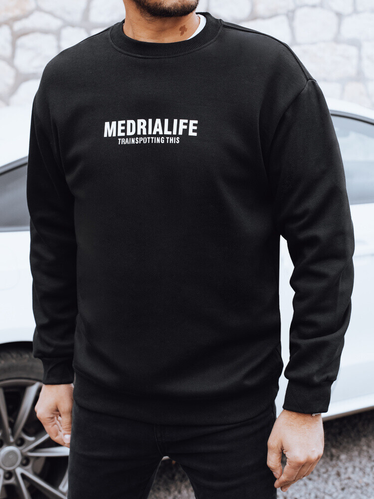 Čierna mikina Medrialife