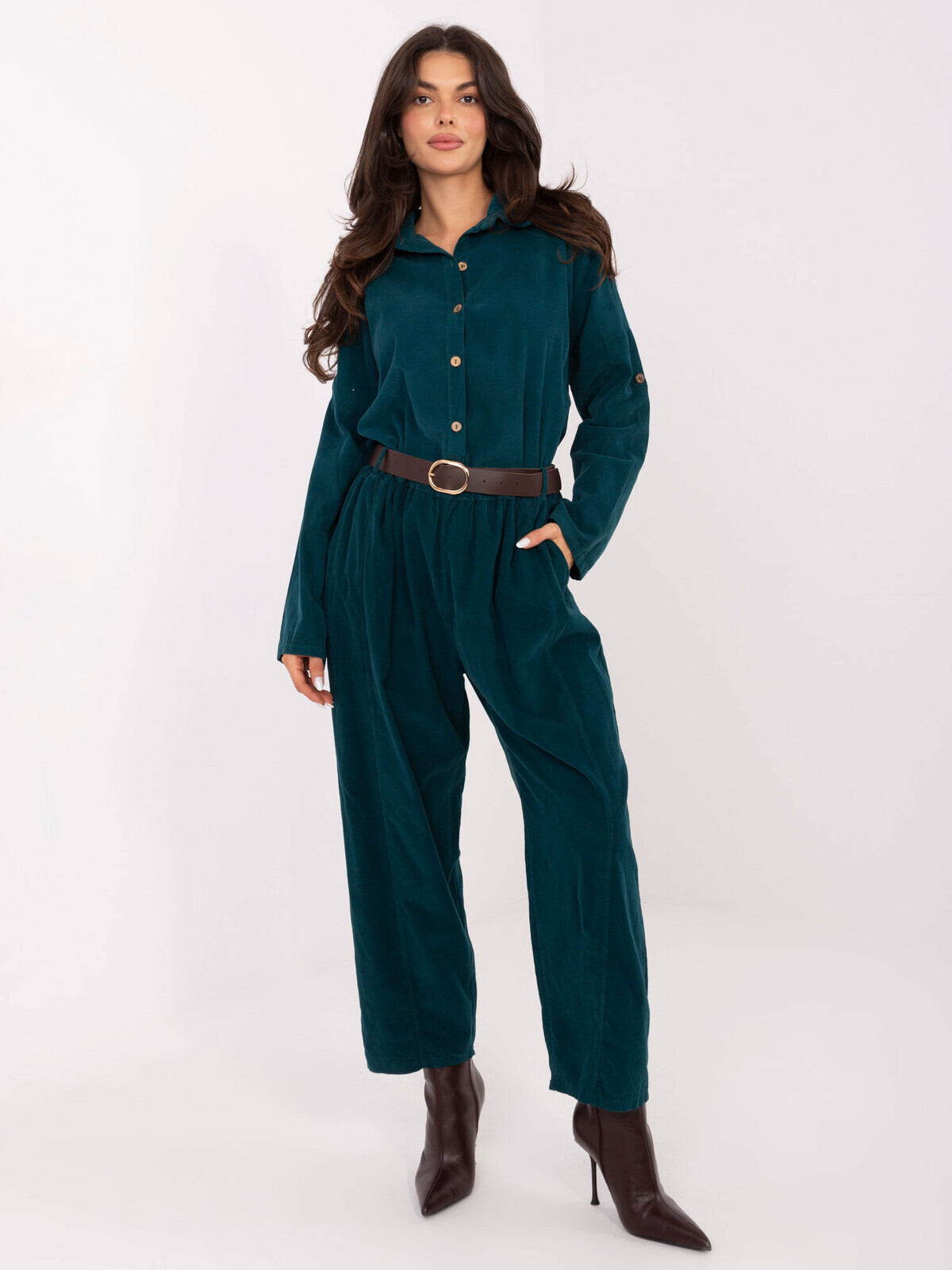 Dlhý overal v námorníckej modrej