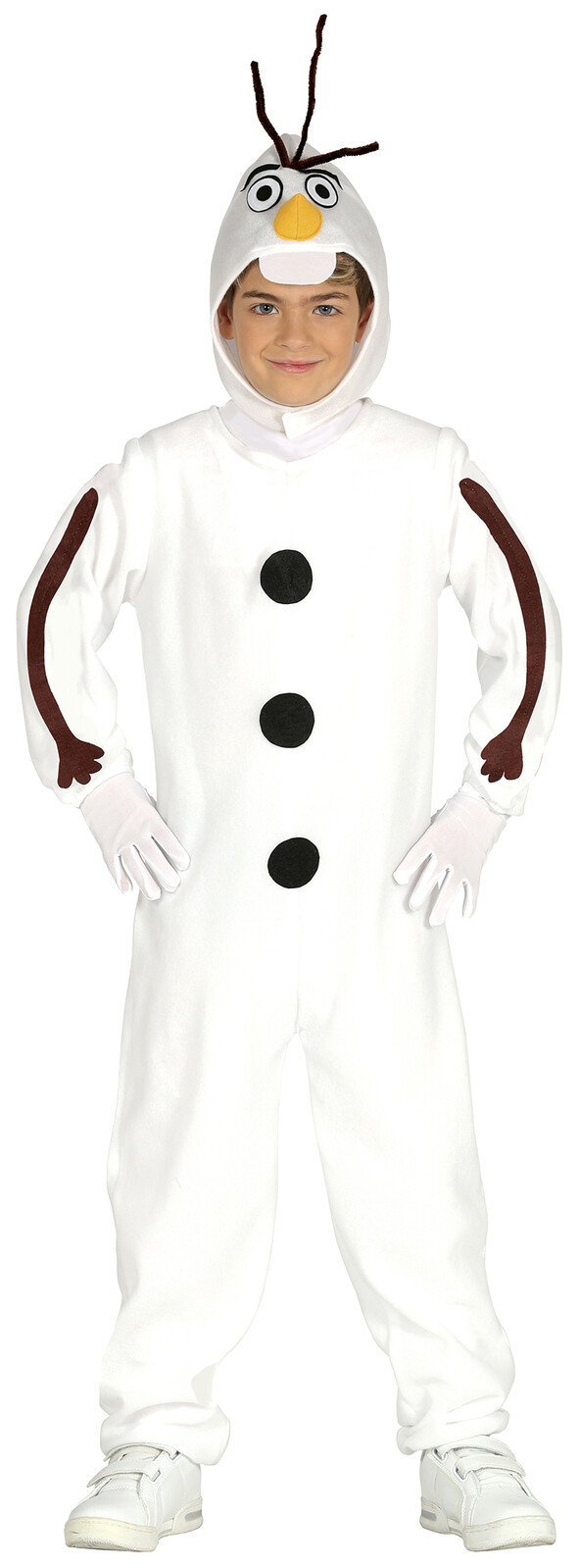 Guirca Detský kostým snehuliak Olaf - chlapčenský Veľkosť - deti: S: 101-109 cm