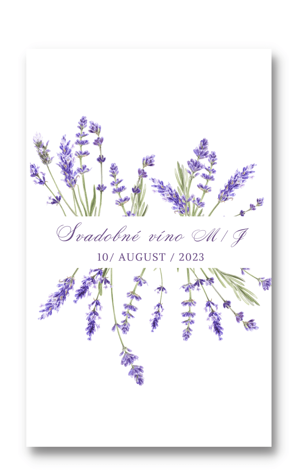 Personal Etiketa na fľašu - Lavender Zvoľte množstvo: od 15 do 30 ks