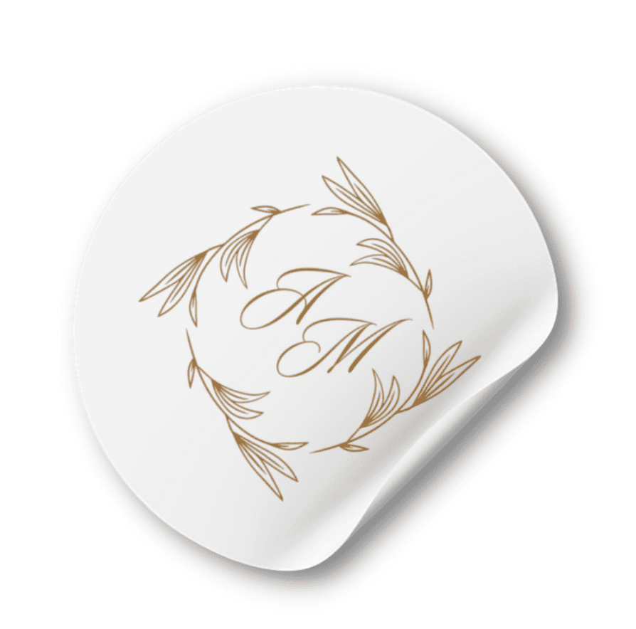 Personal Nálepka - Golden Exquisite Zvoľte množstvo: od 30 do 60 ks