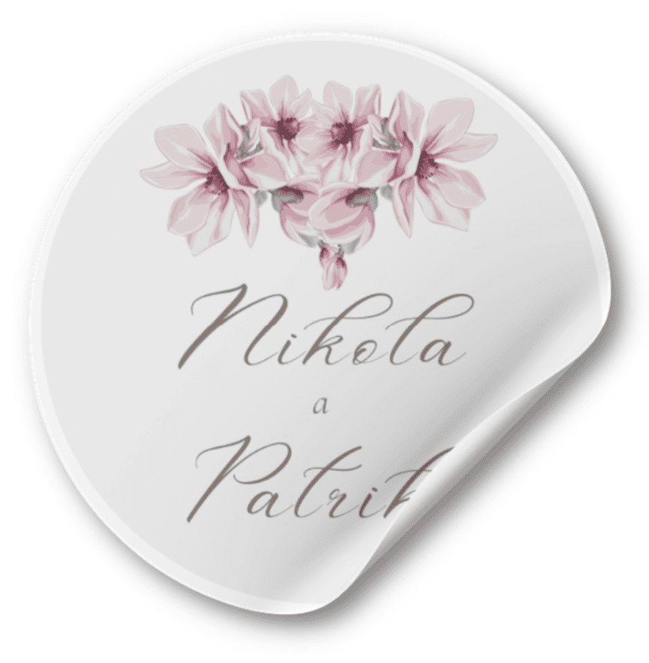 Personal Nálepka - Magnólia Zvoľte množstvo: od 30 do 60 ks