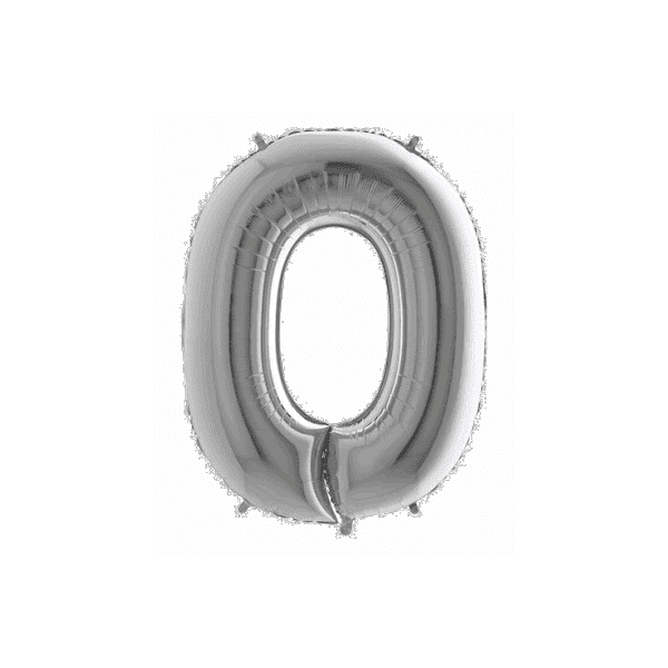 BP Balón číslo 0 malé strieborné 35 cm